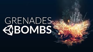 GRENADE  BOMB in Unity Tutorial [upl. by Adlar430]