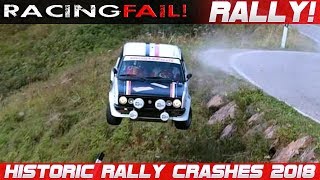 Historic Legend Rally Cars Crash Compilation 2018 [upl. by Suillenroc699]