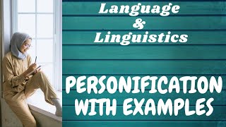 Personification with ExamplesLanguage amp Linguistics [upl. by Ravid]