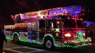 🎄 Annual Christmas🎄 🚒 Fire Truck 🚒 Parade💥2017 Wallington NJ💥 [upl. by Yrakaz247]