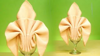 THE FLEURDELYS NAPKIN FOLDING [upl. by Fredie]