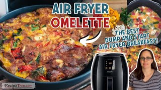 Air Fryer Omelette air fryer EASY as 123 method [upl. by Aurore]