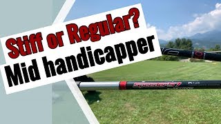 Regular vs Stiff Shaft  testing by midhandicapper [upl. by Vladimar]