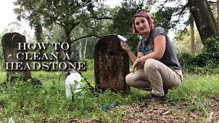 How to Clean a Headstone [upl. by Pardew309]