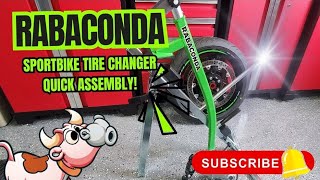 Part 1 Rabaconda SetUp Sportbike Tire Changer GAME CHANGER [upl. by Camden]