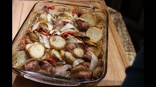 Italian Sausage Potato and Onion Bake [upl. by Asirehc]