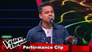 Kiran Gajmer quotTeenpateyquot Blind Audition Performance  The Voice of Nepal S3 [upl. by Rawdin]