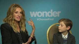 WONDER Interview Andrew Freund chats with Julia Roberts and Jacob Tremblay [upl. by Bowes]