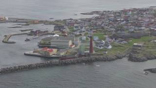 Bleik Andøya Andenes Fyr Rakettskytefelt Orionfly  Flying Over Norway [upl. by Acemaj]