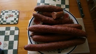 How to make perfect Hungarian Sausage quotSmokedquot Klobasa Kolbasz Debrecen ungarische Wurst [upl. by Llerraf]