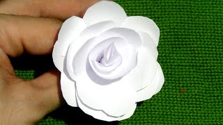 CÓMO HACER una FLOR DE PAPEL EN 5 MINUTOS [upl. by Annairba237]