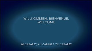 Cabaret Willkommen Fabian Richard [upl. by Churchill509]