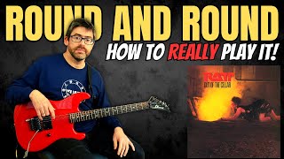 How to REALLY play the Round and Round Riff  MasterThatRiff 142 [upl. by Atirehs]