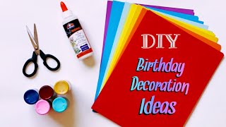 DIY Best 4 Birthday Decoration Ideas  Easy Birthday Decoration  Paper Craft Decors  68 [upl. by Diraf]