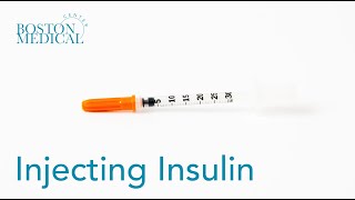 How to Inject Insulin with a Syringe [upl. by Tedra618]