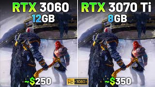 RTX 3060 vs RTX 3070 Ti  Test in 16 Games [upl. by Ayekehs707]