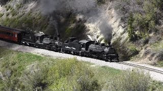 Cumbres amp Toltec Railroad Opening Weekend 2017 Double Headers Part 3 [upl. by Lindahl347]