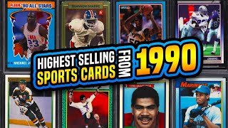 TOP 15 Most Valuable Sports Cards from 1990 sold on eBay baseball hockey football amp basketball [upl. by Hummel]