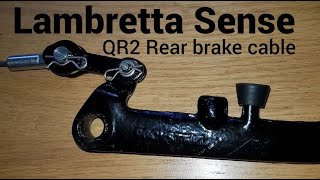 Lambretta sense QR2 brake cable kickbackgarage [upl. by Kimberlyn]