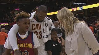 LeBron James sons grade his performance in Cavaliers OT win vs Clippers  ESPN [upl. by Concha878]