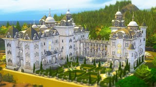 I built BEAUXBATONS Castle in The Sims 4  HarryPotterWorld [upl. by Annaed85]