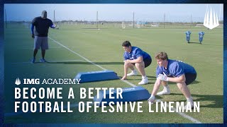 3 Football Drills to Become a Better Offensive Lineman [upl. by Gennie]