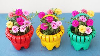 Plastic Bottle Craft Ideas Recycle Plastic Bottles To Make Beautiful Flower Pots [upl. by Issej]