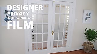 How to Install Window Film on a Glass Door  HGTV [upl. by Eentirb]