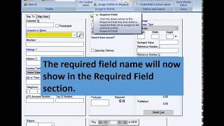 UPS WorldShip  Create Required Fields [upl. by Publea]