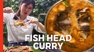 NYONYA FISH HEAD CURRY Recipe Cooking With Food Ranger [upl. by Aidan421]