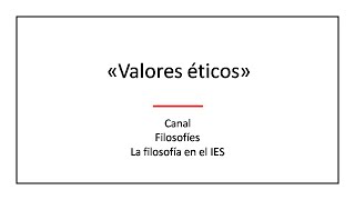 Definición de valores éticos [upl. by Ialocin]