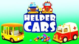 Helper Cars Cartoon for kids with cars amp trucks [upl. by Wivestad]