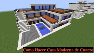 Como Hacer una Casa Moderna en Minecraft PT1 [upl. by Nonnac]