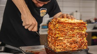 100LAYER LASAGNA CHALLENGE [upl. by Hoes]