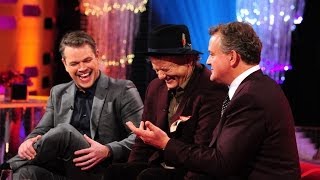 Hugh Bonneville justifies his red lips on Top Gear  The Graham Norton Show Episode 16  BBC [upl. by Twedy]