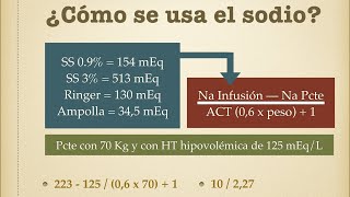 Sodio Hiponatremia e hipernatremia [upl. by Dracir672]