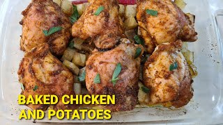 Baked Chicken Thighs and Potatoes [upl. by Thorvald]