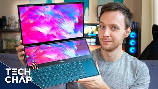 ASUS ZenBook Pro Duo 15  INSANE Dual 4K Screen  RTX 3070  The Tech Chap [upl. by Enilegna]