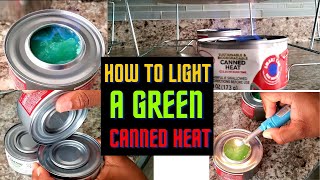 EASY way to light a Biodegradable Gel Chafing Fuel CANNED HEAT [upl. by Eneryt]