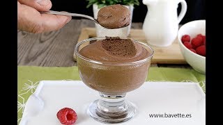 Mousse de chocolate con base de pasta bomba [upl. by Leamhsi]