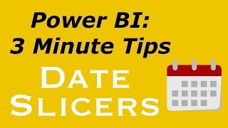 Power BI  Date Slicer [upl. by Naujd755]