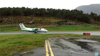 Widerøe Landing  Takeoff at Sandane [upl. by Ellen]