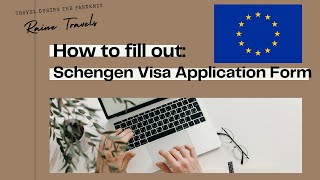 How to fill out the Schengen Visa Application Form Tourist VisaShort Stay  Schengen Visa part 5 [upl. by Huckaby]