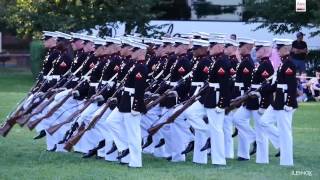 Watch The Amazing Marine Corps Silent Drill Platoon Perform at the Sunset Parade [upl. by Dannica]