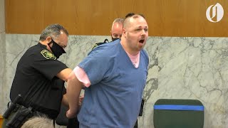 Jeremy Christian threatens to kill victim during outburst at sentencing [upl. by Yebloc762]