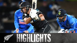 Record Breaking Chase  FULL HIGHLIGHTS  BLACKCAPS v India  1st ODI 2020 [upl. by Nedra225]