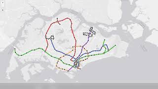 Singapore MRTLRT map with future and discussions [upl. by Pember]