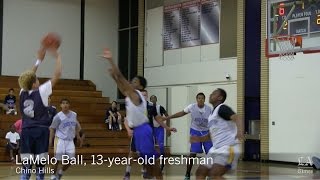 LaMelo Ball 13 makes impressive debut for Chino Hills [upl. by Branscum]