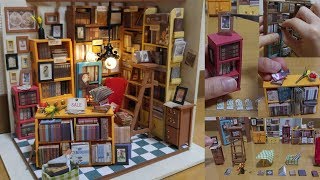 Miniature Dollhouse Kit  SAMS STUDY  Robotime [upl. by Alboran]