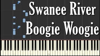 Swanee River Boogie Woogie Piano Tutorial Albert Ammons [upl. by Ahsiyk385]